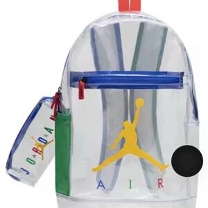 New Authentic Jordan 2pcs Backpack & pencil
Multicolor Clear Transparent School